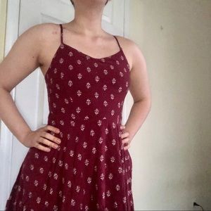 Maroon sun dress